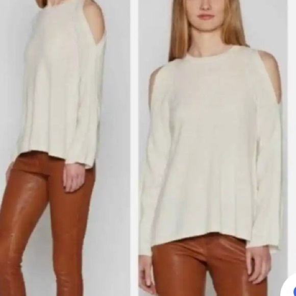 Joie Sweaters - Joie Amalyn Cold Shoulder Cashmere Sweater‎ Small